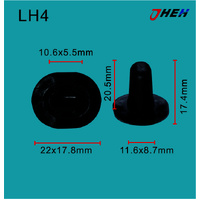LH4 Car Trim Clips 10 Pcs in 1 Pack Fits Land Rover Models