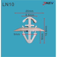LN10 Car Trim Clips 10 Pcs in 1 Pack Fits Ranoult Models