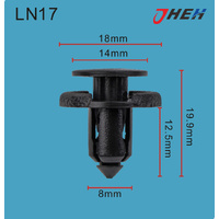 LN17 Car Trim Clips 10 Pcs in 1 Pack Fits Ranoult Models