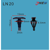LN20 Car Trim Clips 10 Pcs in 1 Pack Fits Ranoult Models