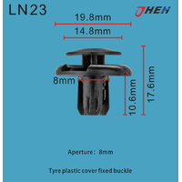 LN23 Car Trim Clips 10 Pcs in 1 Pack Fits Ranoult Models