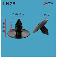 LN26 Car Trim Clips 10 Pcs in 1 Pack Fits Ranoult Models