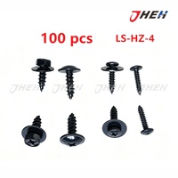 Auto Body Screws 100 Pcs in 1 Pack Fits Various Models LS-HZ-4