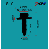 LS10 Auto Body Screws 10 Pcs in 1 Pack Fits Various Models