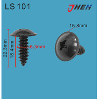 LS101 Auto Body Screws 10 Pcs in 1 Pack Fits Various Models