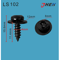 LS102 Auto Body Screws 10 Pcs in 1 Pack Fits Various Models