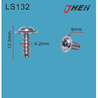 LS132 Auto Body Screws 10 Pcs in 1 Pack Fits Various Models