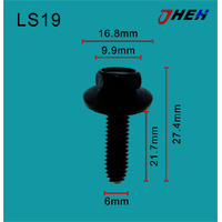 LS19 Auto Body Screws 10 Pcs in 1 Pack Fits Various Models
