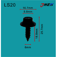 LS20 Auto Body Screws 10 Pcs in 1 Pack Fits Various Models