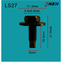 LS27 Auto Body Screws 10 Pcs in 1 Pack Fits Various Models