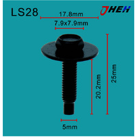 LS28 Auto Body Screws 10 Pcs in 1 Pack Fits Various Models