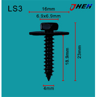 LS3 Auto Body Screws 10 Pcs in 1 Pack Fits Various Models