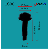 LS30 Auto Body Screws 10 Pcs in 1 Pack Fits Various Models