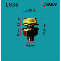LS35 Auto Body Screws 10 Pcs in 1 Pack Fits Various Models