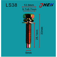 LS38 Auto Body Screws 10 Pcs in 1 Pack Fits Various Models