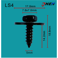 LS4 Auto Body Screws 10 Pcs in 1 Pack Fits Various Models