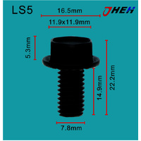 LS5 Auto Body Screws 10 Pcs in 1 Pack Fits Various Models