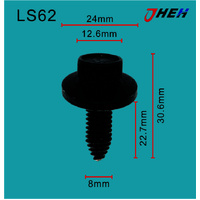 LS62 Auto Body Screws 10 Pcs in 1 Pack Fits Various Models