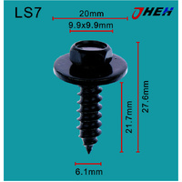 LS7 Auto Body Screws 10 Pcs in 1 Pack Fits Various Models