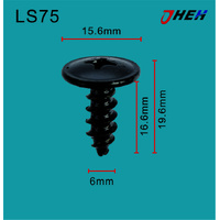 LS75 Auto Body Screws 10 Pcs in 1 Pack Fits Various Models