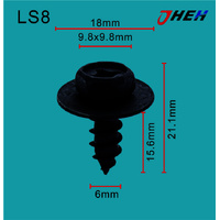 LS8 Auto Body Screws 10 Pcs in 1 Pack Fits Various Models