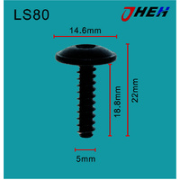 LS80 Auto Body Screws 10 Pcs in 1 Pack Fits Various Models