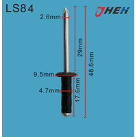 LS84 Auto Blind Rivets 10 Pcs in 1 Pack Fits Various Models