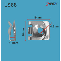 LS88 Auto U-Clip Nuts 10 Pcs in 1 Pack Fits Various Models