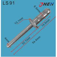 LS91 Auto Blind Rivets 10 Pcs in 1 Pack Fits Various Models