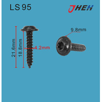 LS95 Auto Body Screws 10 Pcs in 1 Pack Fits Various Models