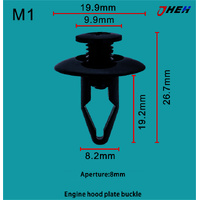 M1 Car Trim Clips 20 Pcs in 1 Pack Fits Mazda Models