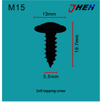 M15 Auto Body Screws 10 Pcs in 1 Pack Fits Mazda Models