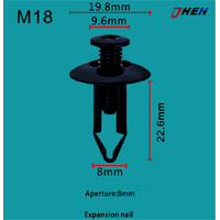 M18 Car Trim Clips 20 Pcs in 1 Pack Fits Mazda Models