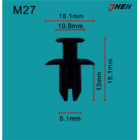 M27 Car Trim Clips 20 Pcs in 1 Pack Fits Mazda Models