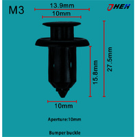 M3 Car Trim Clips 20 Pcs in 1 Pack Fits Mazda Models