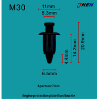 M30 Car Trim Clips 20 Pcs in 1 Pack Fits Mazda Models