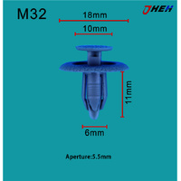 M32 Car Trim Clips 20 Pcs in 1 Pack Fits Mazda Models