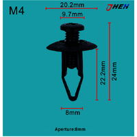 M4 Car Trim Clips 20 Pcs in 1 Pack Fits Mazda Models