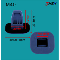 M40 Car Trim Clips 10 Pcs in 1 Pack Fits Mazda Models