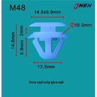 M48 Car Trim Clips 20 Pcs in 1 Pack Fits Mazda Models