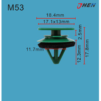 M53 Car Trim Clips 10 Pcs in 1 Pack Fits Mazda Models