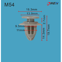 M54 Car Trim Clips 20 Pcs in 1 Pack Fits Mazda Models
