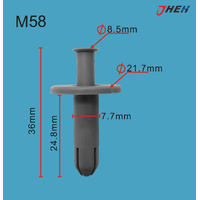 M58 Car Trim Clips 20 Pcs in 1 Pack Fits Mazda Models