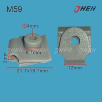 M59 Auto U-Clip Nuts 10 Pcs in 1 Pack Fits Mazda Models