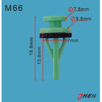 M66 Car Trim Clips 10 Pcs in 1 Pack Fits Mazda Models