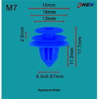 M7 Car Trim Clips 20 Pcs in 1 Pack Fits Mazda Models