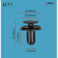 M71 Car Trim Clips 20 Pcs in 1 Pack Fits Mazda Models