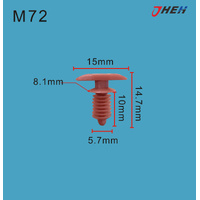 M72 Car Trim Clips 10 Pcs in 1 Pack Fits Mazda Models