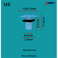 M8 Car Trim Clips 20 Pcs in 1 Pack Fits Mazda Models