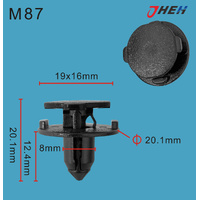 M87 Car Trim Clips 20 Pcs in 1 Pack Fits Mazda Models